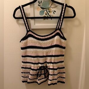 Central Park West Crochet Tank Top